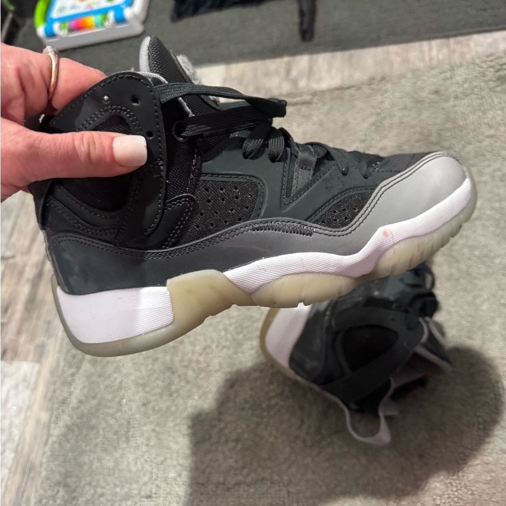 Kids Black and Gray Sneakers
